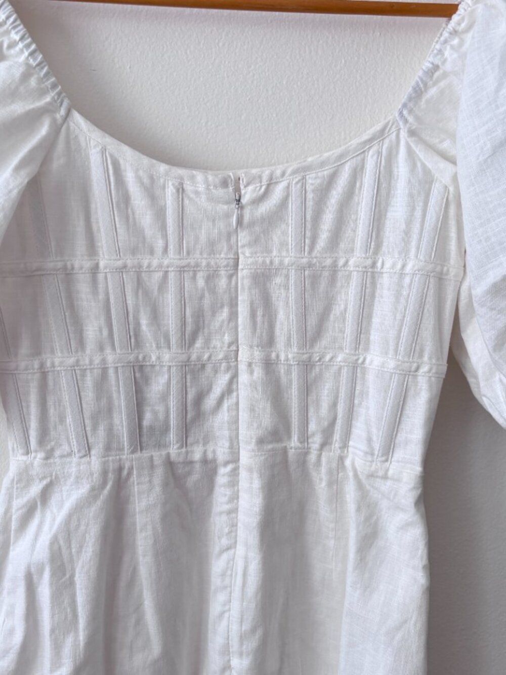 Sabo Ocean Lattice Mini Dress in White - Picture 11 of 12